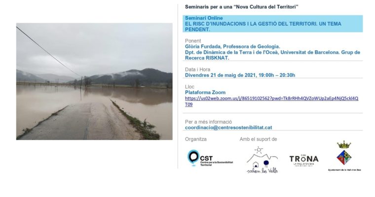 Vídeo del seminari: “Risc d’inundacions i gestió territorial. Un repte pendent”